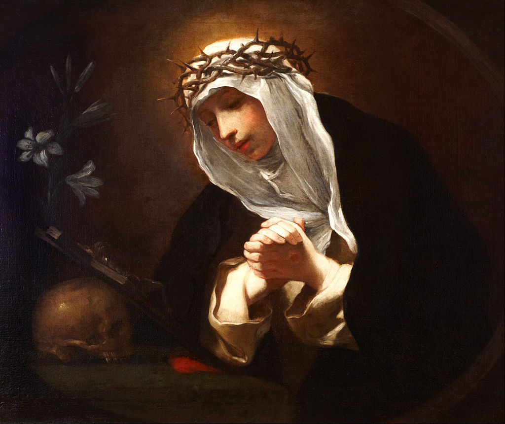 A painting of St. Catherine of Siena
